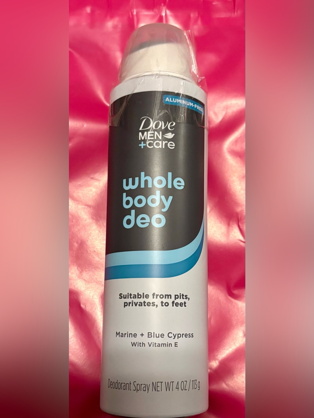 Dove Men Whole Body Deodorant Spray - Marine & Blue Cypress